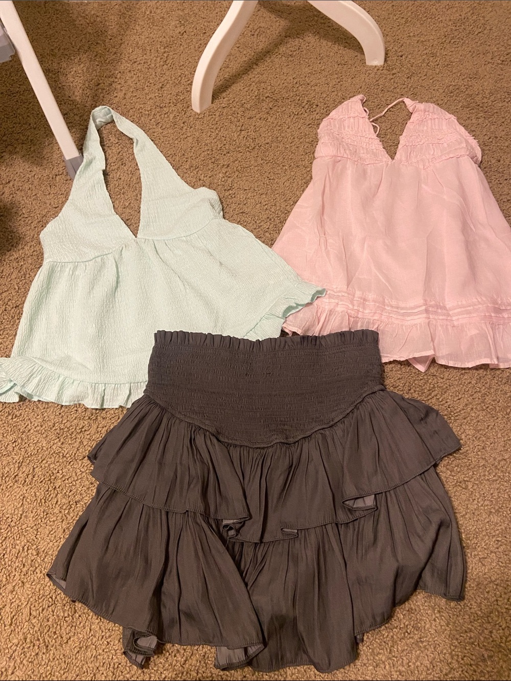 Women’s Skort Set - Pink, Mint, Charcoal bundle. Sizes vary and are listed below